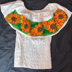 Off the shoulder-Mexican Blouse